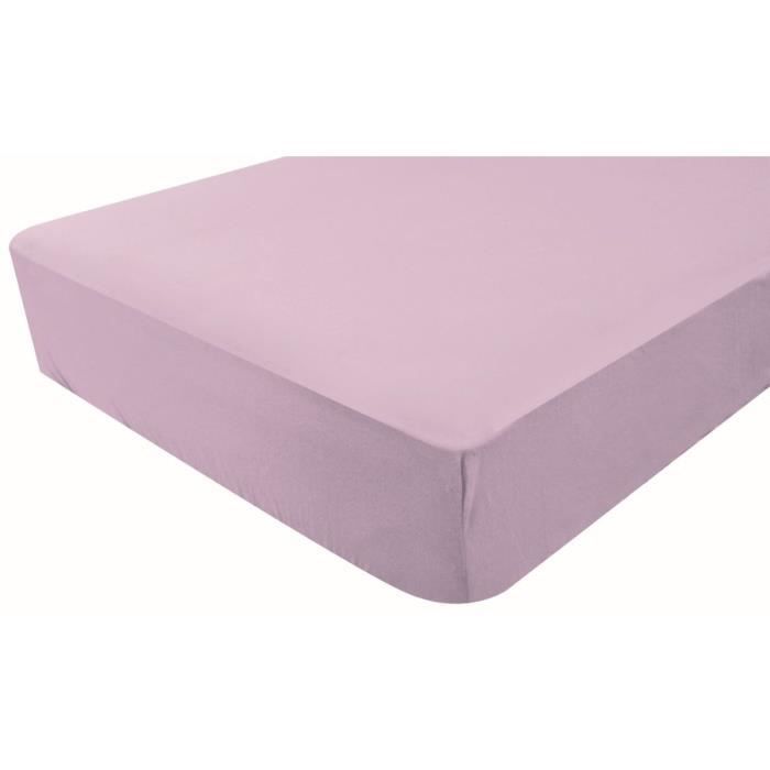DOUX NID Drap-housse en jersey - Lilas - 60x120 cm