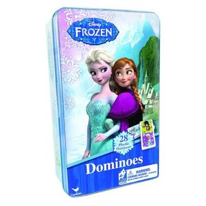 LA REINE DES NEIGES Boite Metal Dominos