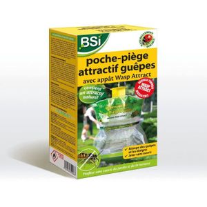 Poche Piège à Mouches BSI - Utilisable En Agriculture Biologique - Pour Jardin, Poubelles - Sans Produits Chimiques