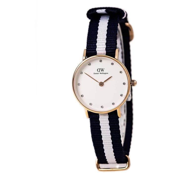 Wellington Quartz Daniel 26mm Bracelet Nylon Femme Multicolore vIb7g6yYfm