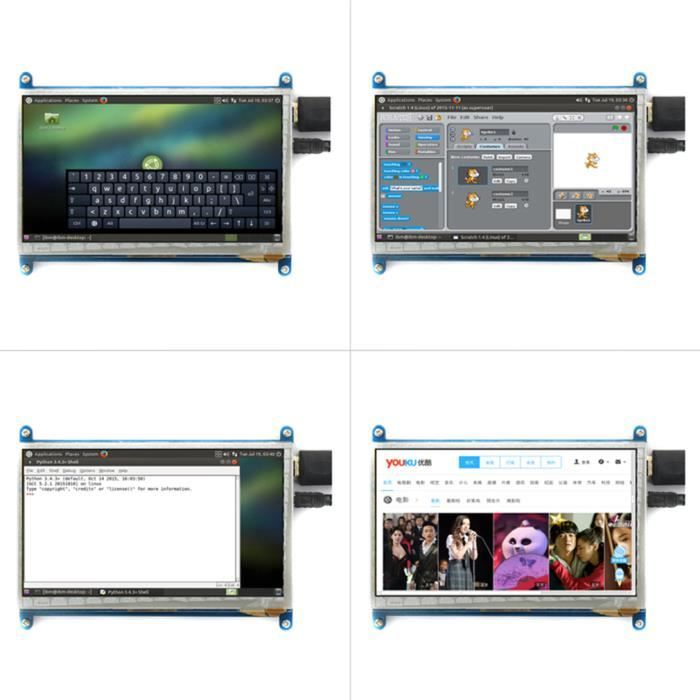 7 pouces à écran LCD HDMI affichage1