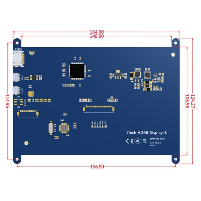 7 pouces à écran LCD HDMI affichage2