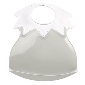 THERMOBABY Bavoir Arlequin avec Récupérateur Gris Agate