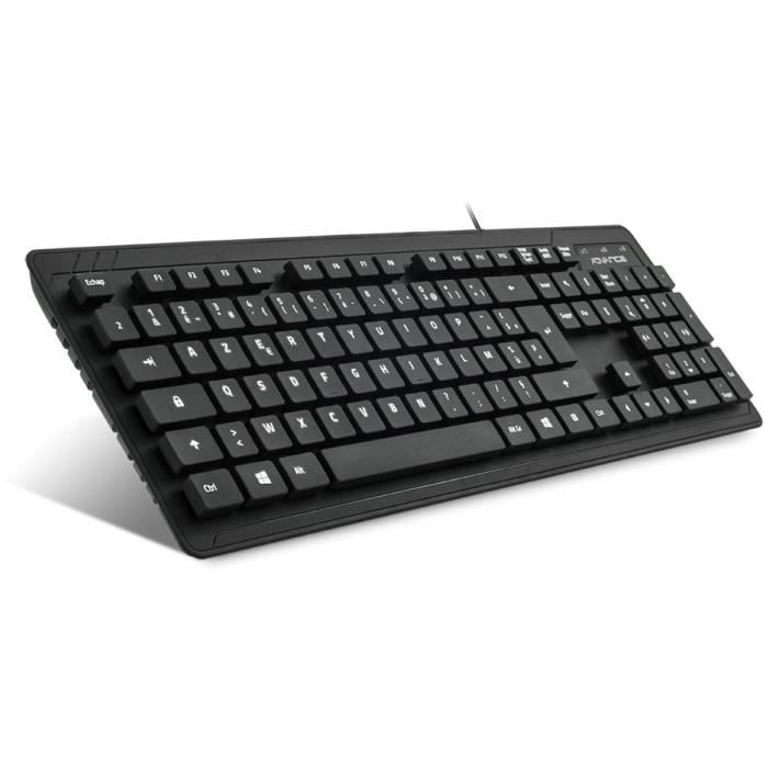ADVANCE Clavier CLA-912 - Filaire - Connexion USB - Touches silencieuses - PC - Noir