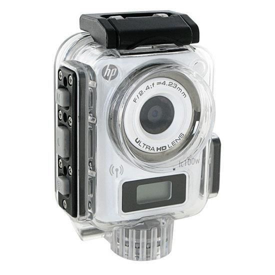 HP LC100W Mini Caméra sport étanche - 8 MPx - Wi-Fi - Blanc