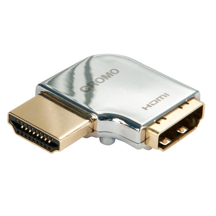 LINDY Coude HDMI CROMO® 90° à gauche