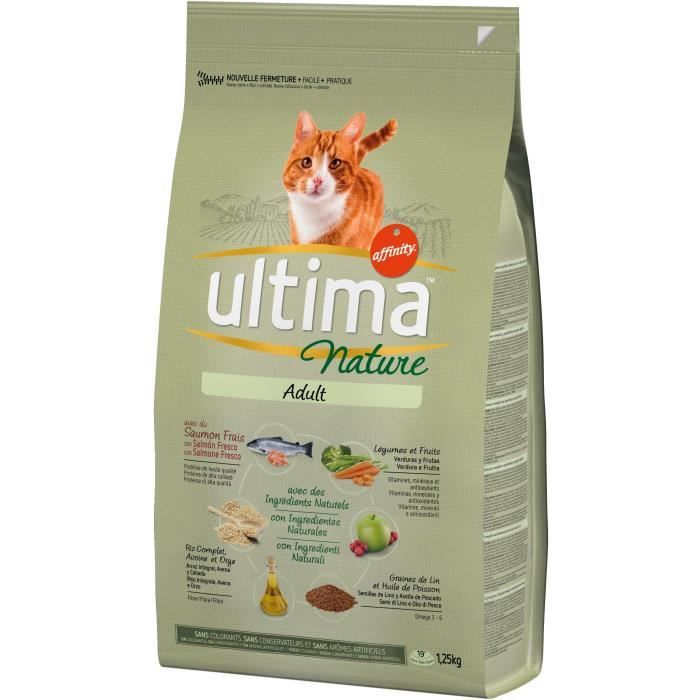 ULTIMA Croquettes au saumon - Pour chat - 1.25KG