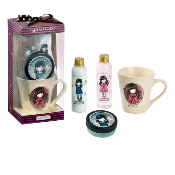 Le coffret contient Santoro London Gorjuss Ladybird Lait Corps 120ml Gel Douche 120ml Exfoliant