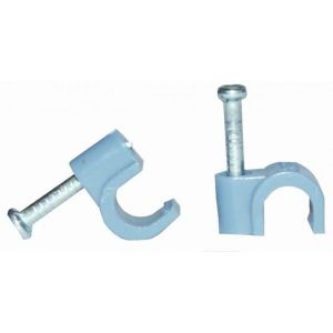 VOLTMAN Lot de 100 attaches professionnelles - Diam?tre 5 mm? - Gris