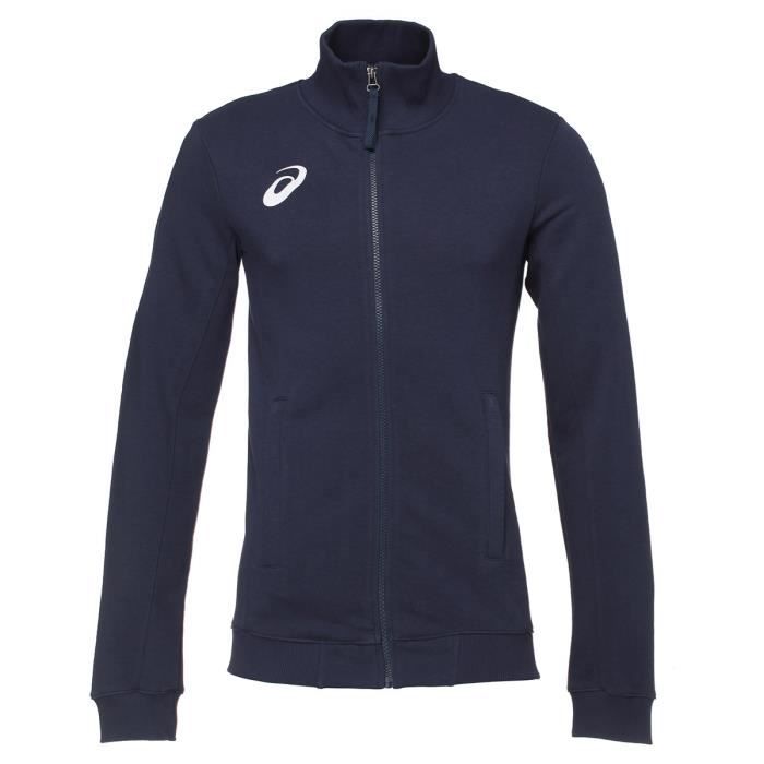 ASICS Sweatshirt Zippée - Homme - Bleu marine