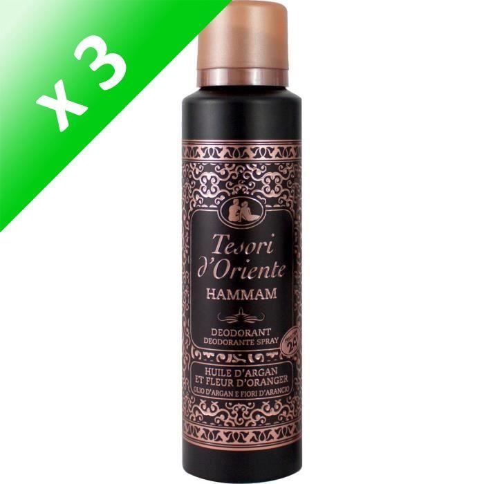 TESORI D'ORIENTE Déodorant Hammam - 150ml (Lot de 3)