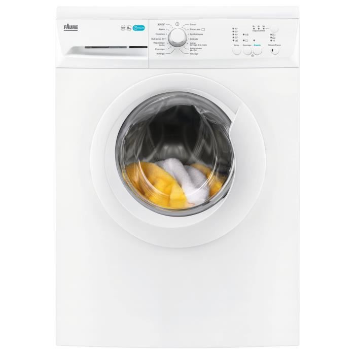 FAURE FWF8120W - Lave-linge frontal - 8 kg - 1200 tours - A+++