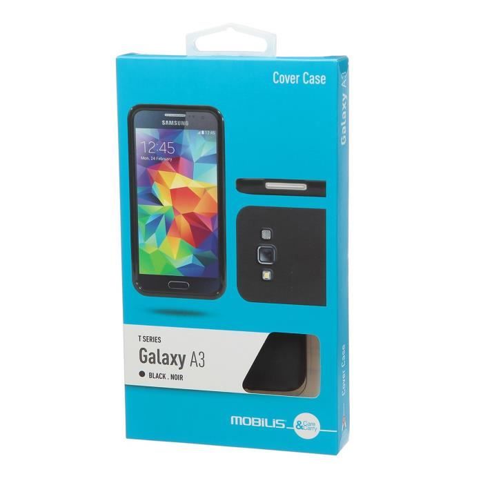 Mobilis Coque en silicone pour Samsung Galaxy A3 - Noir T-Series