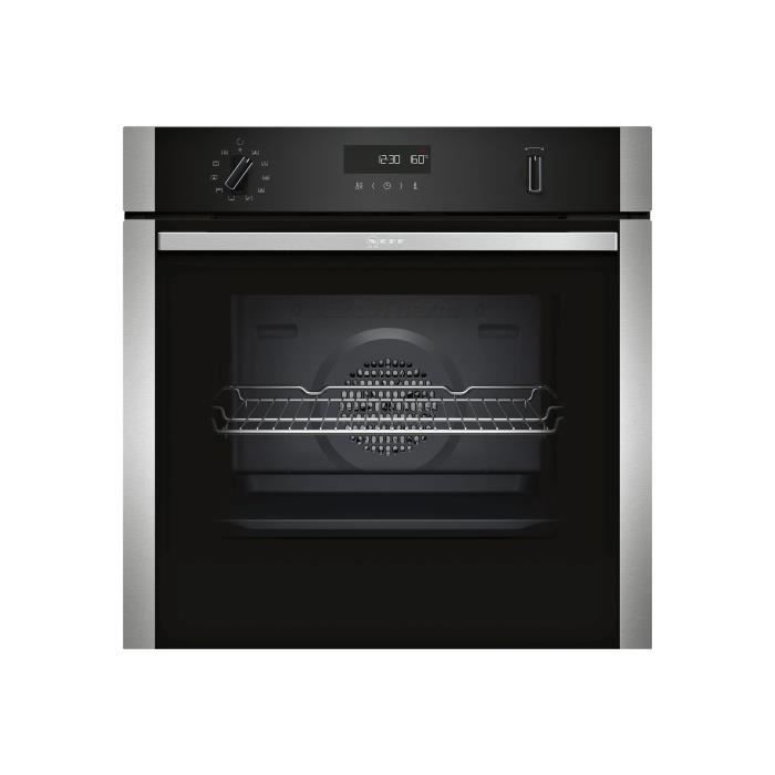 NEFF B2ACH7AN0 Four électrique encastrable - Chaleur pulsée - 71 L - Pyrolyse - A - Inox