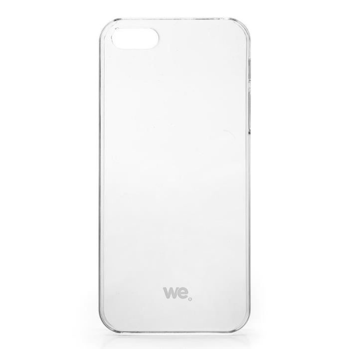 WE Coque rigide pour iphone 5 et 5s - Transparente