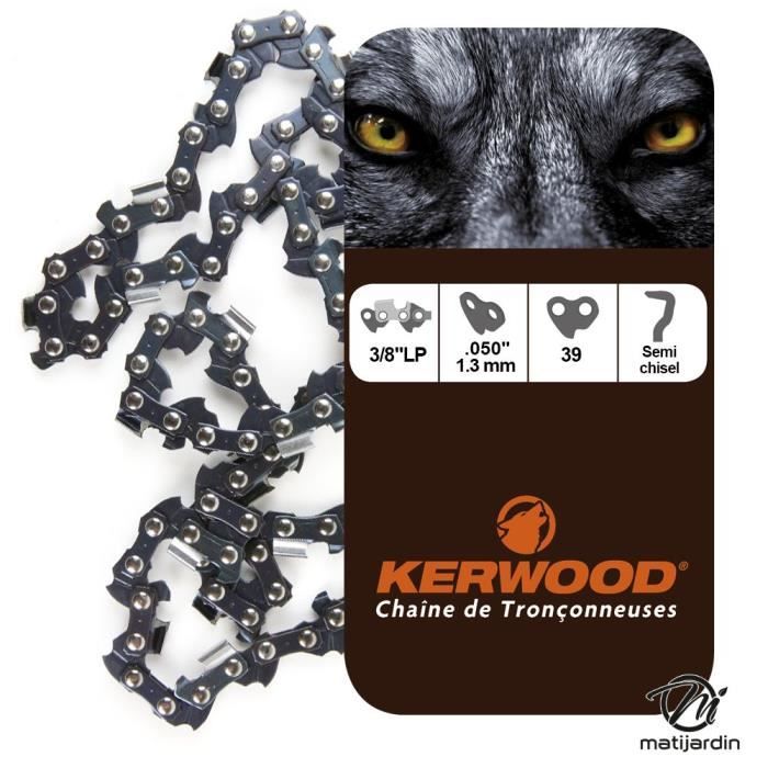 Chaine Kerwood pour BLACK /& DECKER DN404 3//8LP 1,3 mm 39 maillons Pi/èce neuve