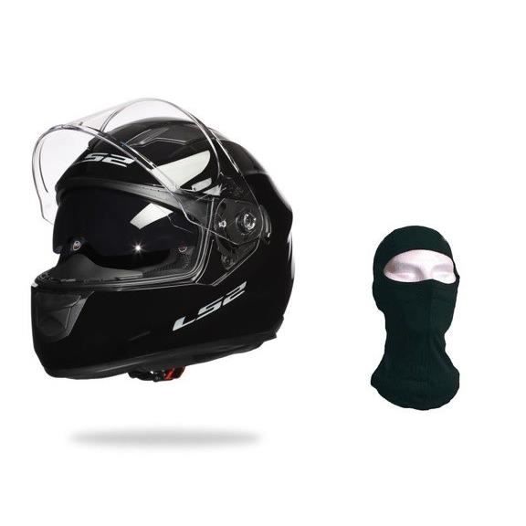 Ls2 Casque Intégral Stream Noir Verni Cagoule Achat Vente