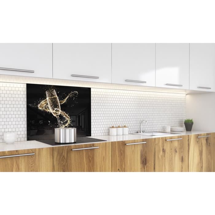 Fond de hotte "Verre de champagne" en1