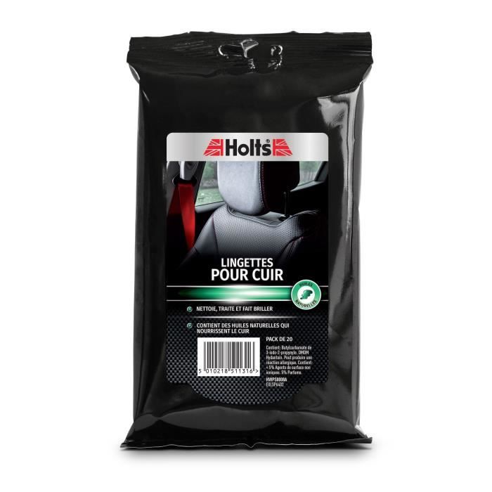 HOLTS Lingettes entretien cuir