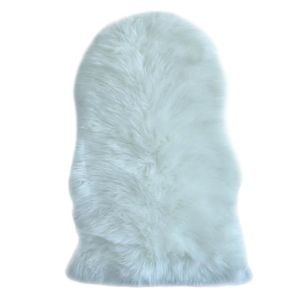 Tapis imitation peau de b?te Cocooning 55x80 cm blanc