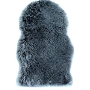 Tapis imitation peau de b?te Cocooning 55x80 cm gris