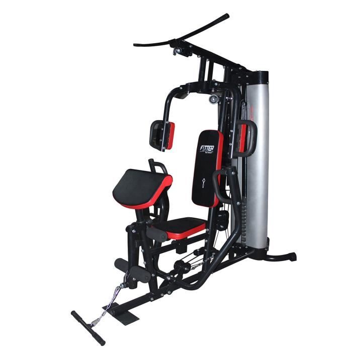 FYTTER Presse de musculation BEH08R 68kg d'haltères