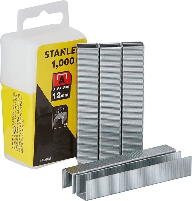 STANLEY Agrafes 12mm type A 1000 pièces