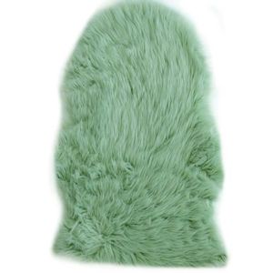 Tapis imitation peau de b?te Cocooning 55x80 cm vert