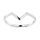 MONPLAISIR Bague Argent Fin 925/1000 Forme "V"