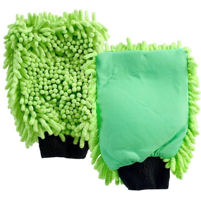 CARLINEA Gant de Lavage Chenille - 80% Polyester - 20% Polyamide