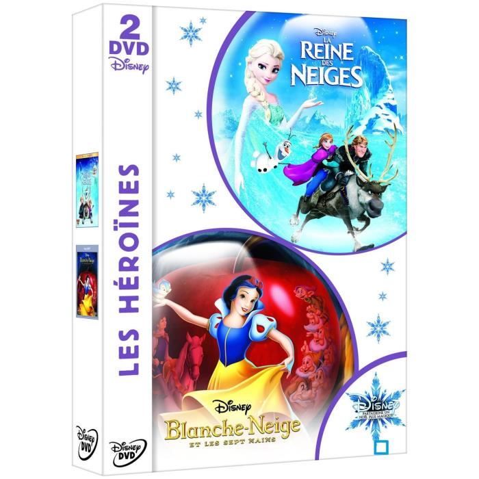 Coffret Dvd Reine Des Neiges 1 Et 2 DVD Blanche-Neige - La Reine des Neiges en dvd film pas cher - Cdiscount