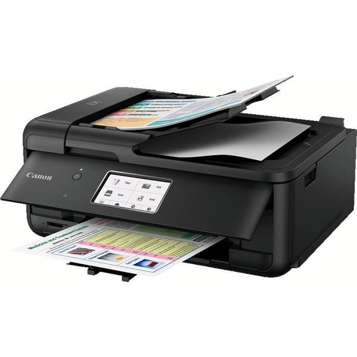 CANON Imprimante jet d'encre Pixma TR8550 Multifonction 4 en 1 Noire - WiFi - Ethernet - Couleur - A4