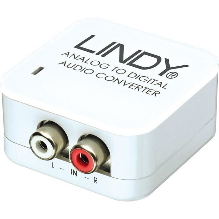 LINDY Convertisseur audio analogique vers SPDIF numérique