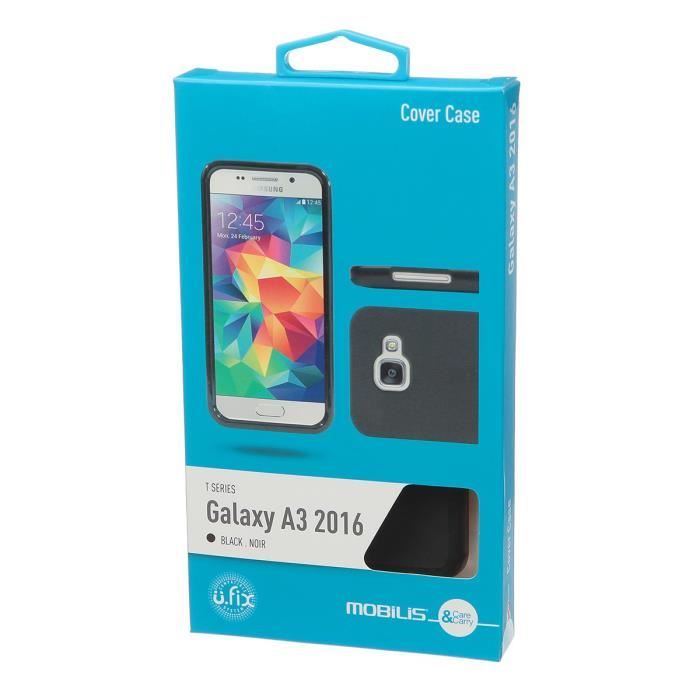 Mobilis Coque en silicone pour Samsung Galaxy A3 - Noir T-Series