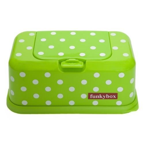 Boîte à Lingettes Funkybox Blanche à étoiles Grises - Pratique Et Décorative Pour Bébé Ou Toute La Famille
