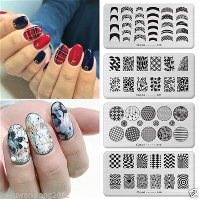 Ebuy Plaque Tampon Ongles Nail Art Stamping Pochoir Images Decor