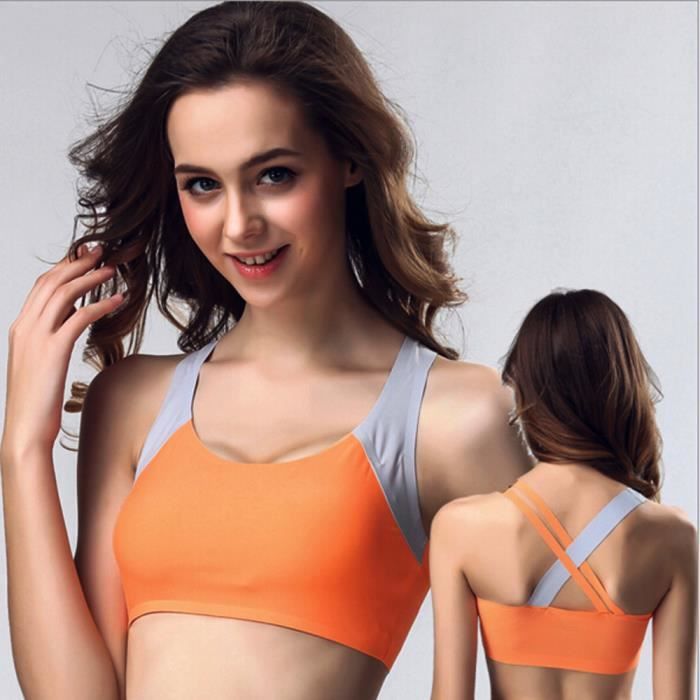 Filles blanc Fil Soutien Gratuit gorge Rembourrées Push Up vêtements Sous Femmes Sport OqwR18PP