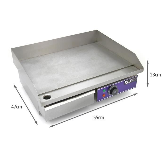 Plancha Plaque de Cuisson Grill Electrique Professionnelle2