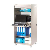 BUREAU Armoire informatique contemporain 2 tiroirs L 65,2 BUREAU Armoire informatique contemporain 2 tiroirs L 65,2