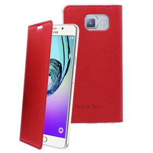 MUVIT Etui Crystal Folio Pu Serpent Eau Rouge Samsung Galaxy A3 2016