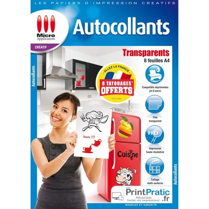 Papier autocollant pour imprimante sur enperdresonlapin