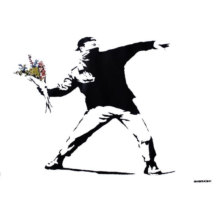 Affiche Encadrée Banksy 'Art Queen' - Graffiti Urbain - Format A4 A3 A5 Prêt à Accrocher