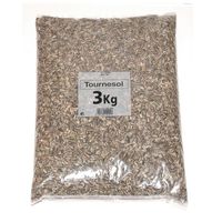 GRAINES RIGA Graines de tournesol pour oiseaux 3 kg GRAINES RIGA Graines de tournesol pour oiseaux 3 kg