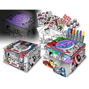AVENGERS Coffret Secrets ? Colorier et ? Décorer avec Lumi?res Led
