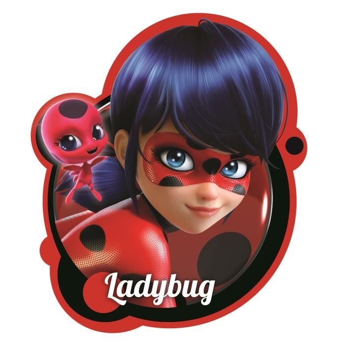 MIRACULOUS LADYBUG & TIKKI Coussin imprimé 3D - 36x6 cm - Rouge