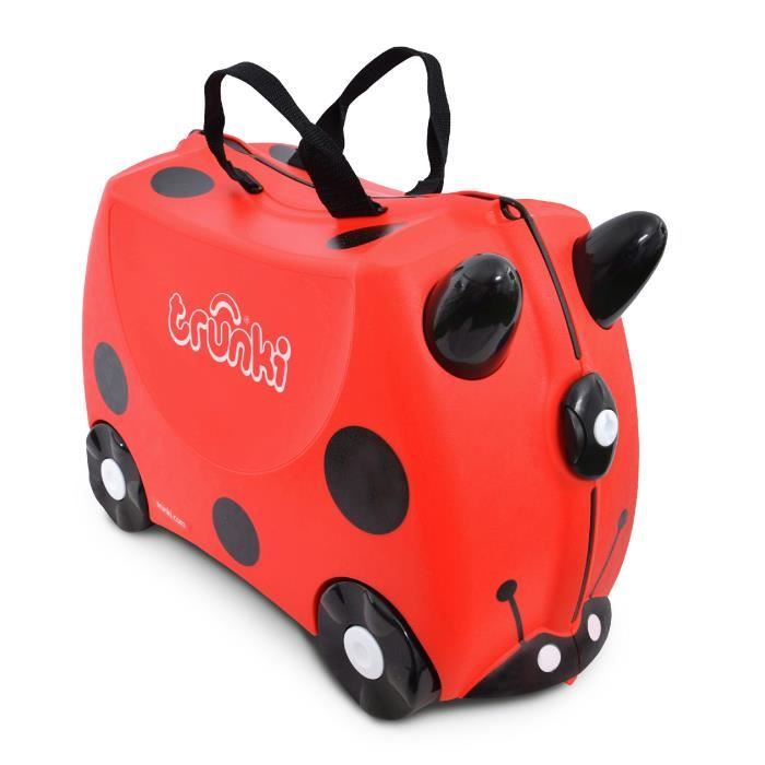 TRUNKI Valise Porteur à roulettes pour enfants - Coccinelle Harley