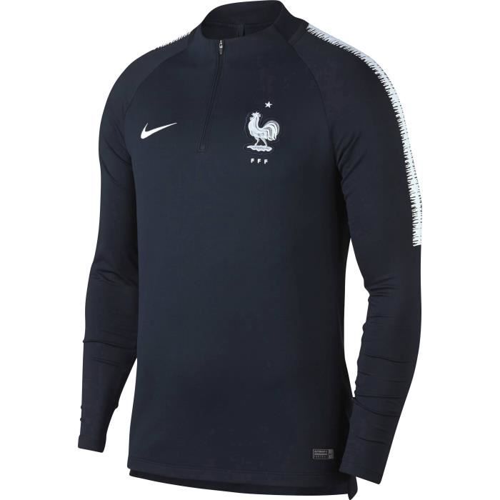 NIKE T-shirt de football Dril FFF France 2018 - Homme - Bleu