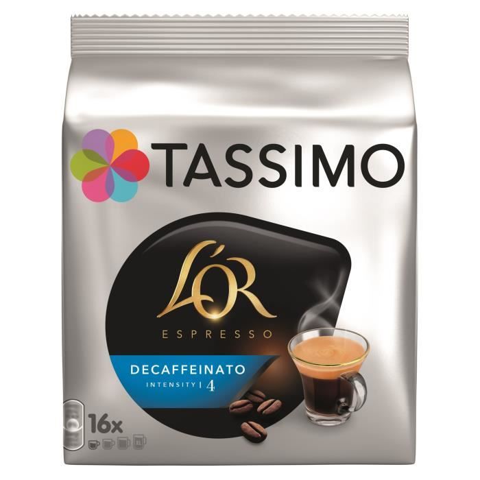 TASSIMO L'OR Café Espresso Decaffeinato - 16 dosettes