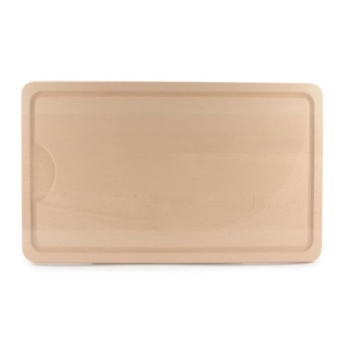 AERTS Planche à viande Dema - 50 x 30 x 2 cm - En hêtre