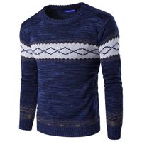 PULL Pullover Homme Couleur Patchwork Slim Fit Manche PULL Pullover Homme Couleur Patchwork Slim Fit Manche